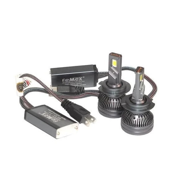 Opel Astra J 2009-2015 Kısa Far  Kısa GT Nano Beyaz H7 Mini Led Xenon Şimşek Etkili 22000 Lümen - 1