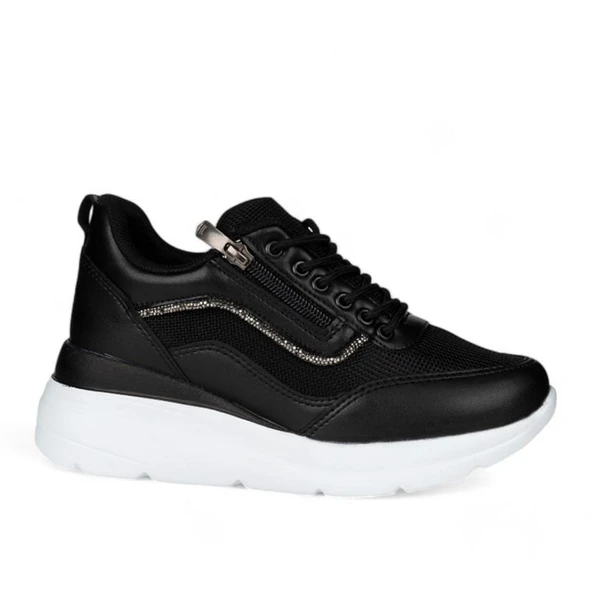 Flet 207 Siyah-Beyaz Kadın Spor Sneaker ürün görseli