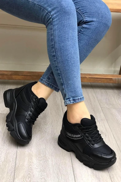 Flet 209 Siyah Kadın Spor Sneaker ürün görseli 1