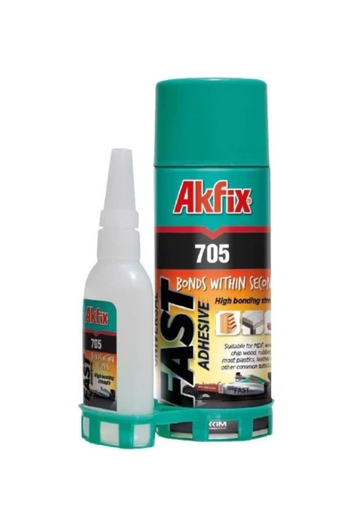 AKFİX 2 K HIZLI YAPIŞTIRICI 200 ML 50 GR