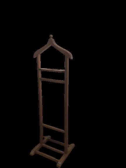 Dilsiz UŞAK 90537 Tek Tepe Model Parlak Ceviz Lake Askılık Ahşap Kayın El yapım