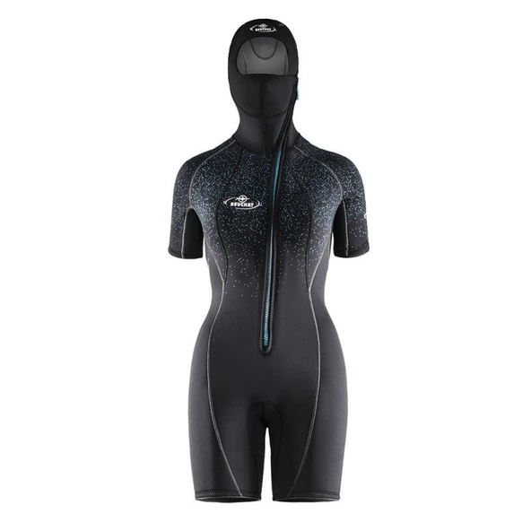 BEUCHAT Shorty FOCEA COMFORT5, 5 mm. Kadın Başlıklı Dalış Elbisesi - 1