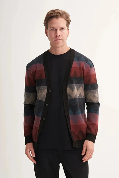 Cazador Regular Fit Soft Touch Vintage Düğmeli Hırka-33140 - 2