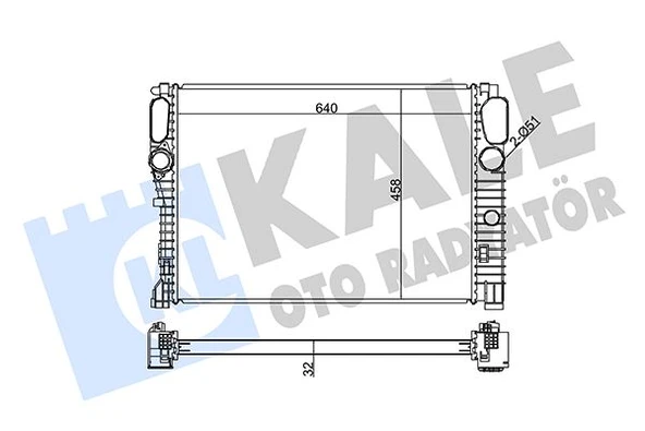 Mercedes Motor Su Radyatoru C219 04>10 W211 02>08 S211 03>09 - Kale 351900 - Resim 1