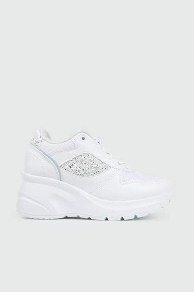 Flet 185 Beyaz Kadın Spor Sneaker - Resim 3