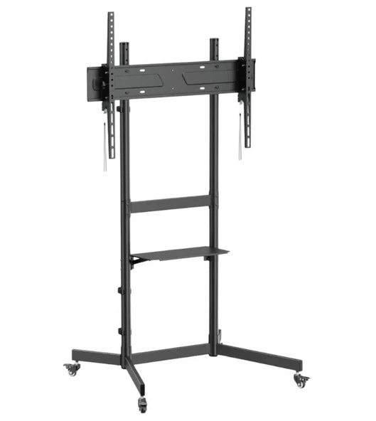 Tayfun 77'' Uyumlu Yürüyen Tekerlekli Ayaklı Led Tv Monitör Standı ürün görseli