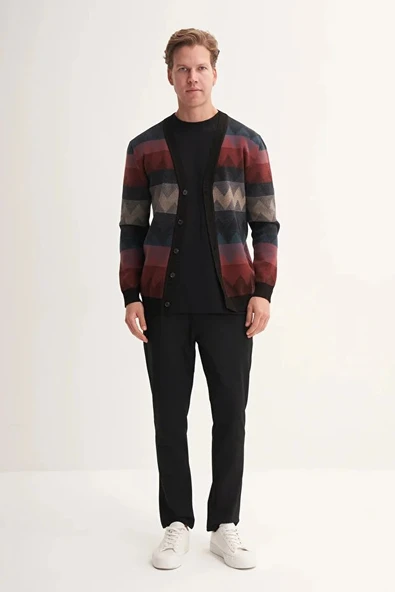 Cazador Regular Fit Soft Touch Vintage Düğmeli Hırka-33140