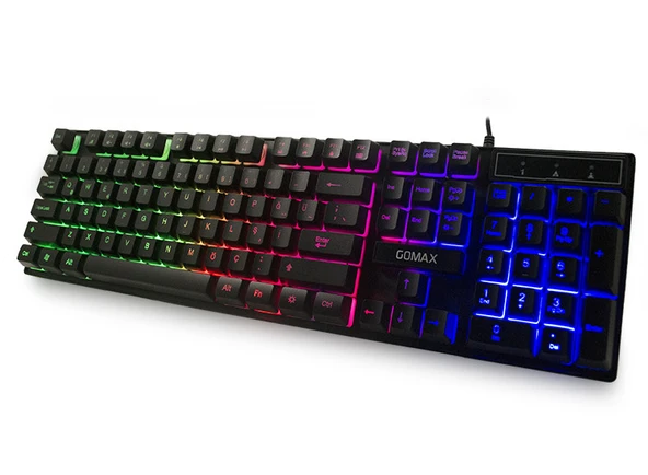 Gomax K2 RGB Led Işıklı Oyuncu Klavyesi