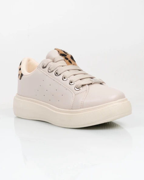 Flet 341 Bej Kadın Spor Sneaker - Resim 2