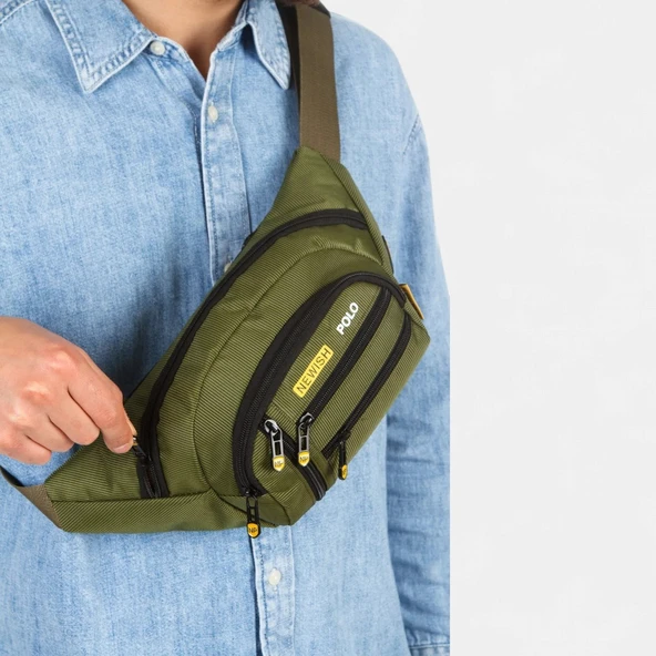 Lederax Altı Bölmeli Omuz Çantası Ve Bel Çantası NWP561 ürün görseli