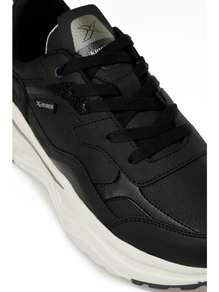 Kinetix 102019539 Talya Pu W 5PR Siyah-Beyaz Kadın Sneakers - Resim 5