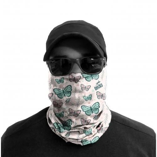 Pembe Kelebek Maske 4 Mevsim Motosiklet ve Outdoor Bandana - Balaklava DN418 - 2