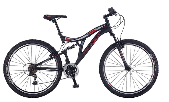 Salcano Nova 26 V Siyah Kırmızı Dağ Bisikleti ürün görseli