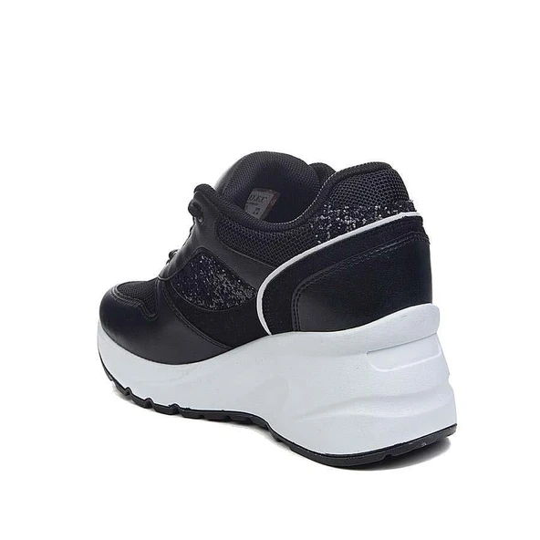 Flet 185 Siyah-Beyaz Kadın Spor Sneaker - Resim 3