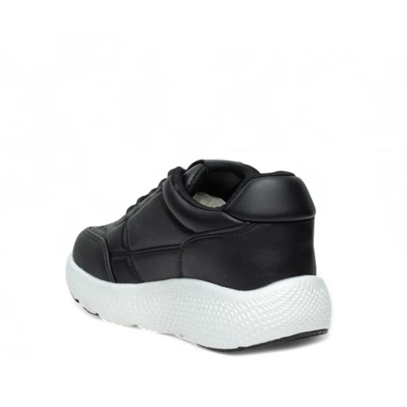 Flet 351 Siyah-Beyaz Kadın Spor Sneaker - Resim 3