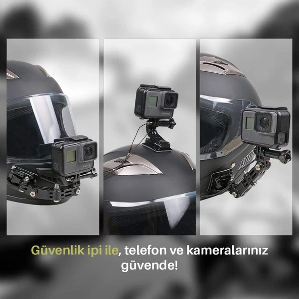 Mts XT91 Kask Telefon ve Aksiyon Kamera Tutucu - 7