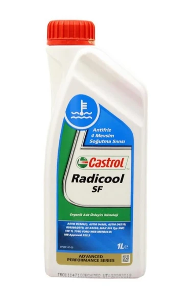 Castrol Radicool Sf Konsantre Kırmızı Antifriz 1 Lt