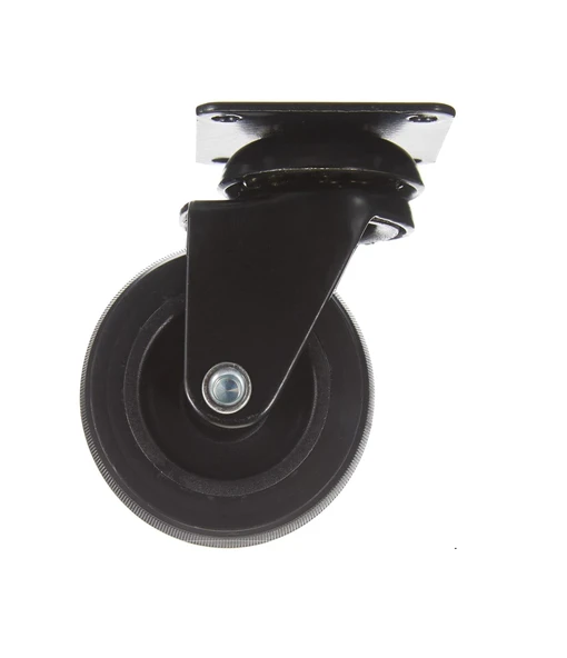 Siyah Döner Metal Maşalı Tekerlek Düz 0512 - 4 Adet - Resim 3