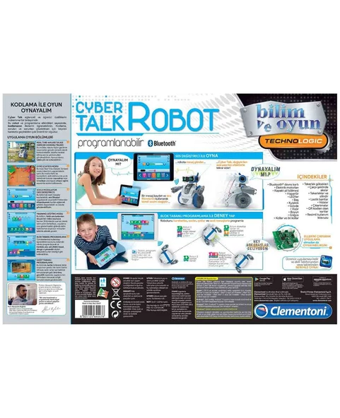 Clementoni Robotik Laboratuvar Cyber Talk Robot 64447 - Resim 4