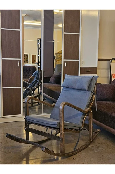 Ahşap Sallanan Sandalye - 8