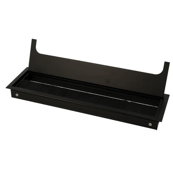 Mat Siyah Masa Kablo Kanal Kapağı, Fırçalı Lüks 80*276 Mm - 2