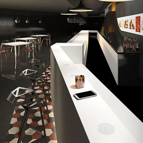 Kablosuz Wifi Şarj Cihazı Mat Siyah - Resim 5