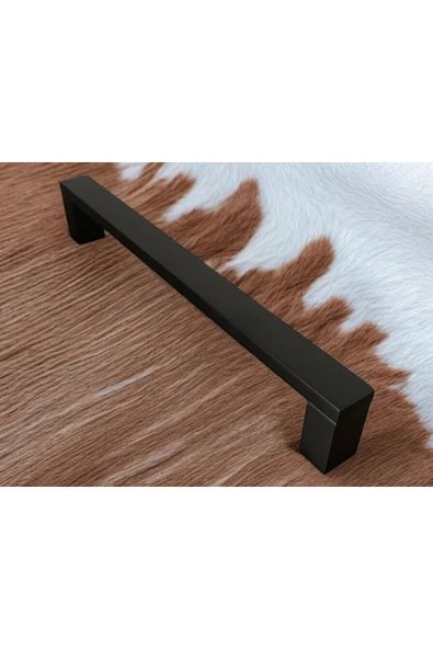 Şile Mat Siyah AP229 Çekme Kapı Kolu Sürgülü Çekme Kol 40 Cm 1 Adet - Resim 7