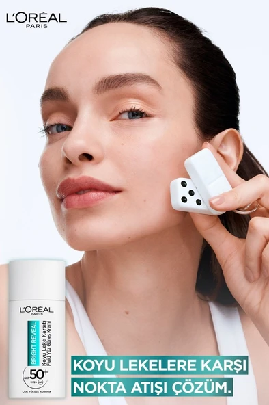 L'oréal Paris Bright Reveal Spf 50+ Koyu Leke Karşıtı Fluid Günlük Yüz Güneş Kremi 50ML ürün görseli