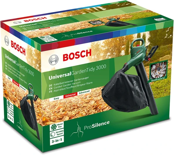 Bosch UniversalGardenTidy 3000 Yaprak Üfleme Makinesi - 06008B1001 - Resim 8