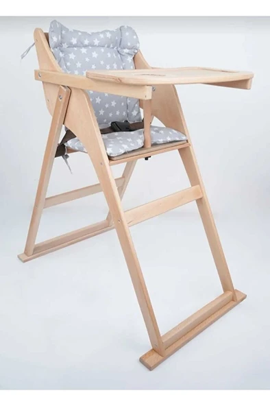 Ahşap Katlanır Mama Sandalyesi - 2