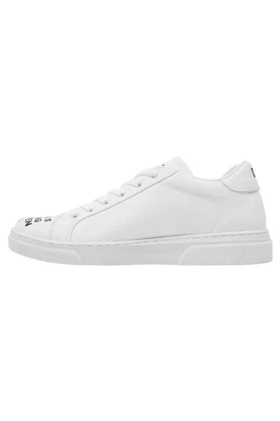 Dogo Kadın Vegan Deri Beyaz Sneakers - The Wise Owl Tasarım - 3