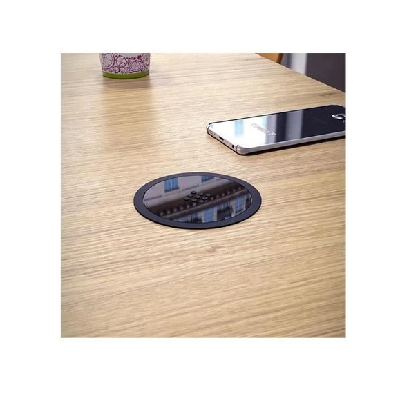 Kablosuz Wifi Şarj Cihazı Mat Siyah - Resim 8