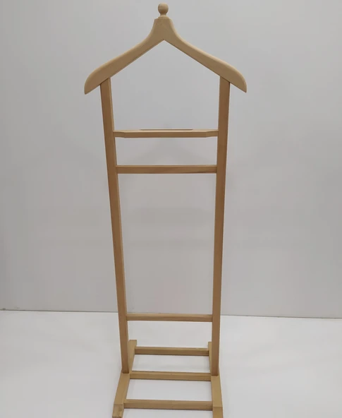 Dilsiz UŞAK 90538 Tek Tepe Model HAM BOYASIZ CİLASIZ Askılık Ahşap Kayın El yapım