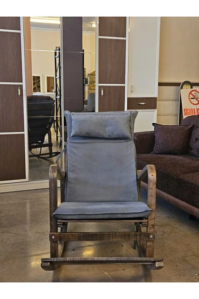 Ahşap Sallanan Sandalye - 7