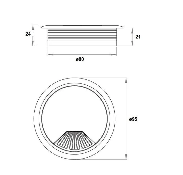 Kablo Seti, Yaylı Kapaklı, Siyah Çap 80 Mm - 4