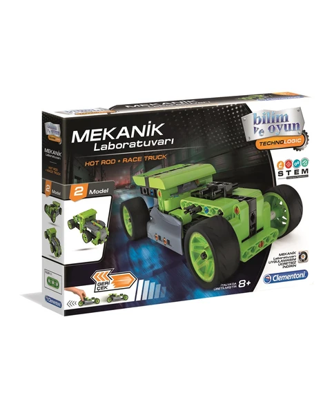 CLEMENTONİ Bilim Seti : Mekanik Laboratuvarı Hot Rod ve Race Truck 64959 - 1