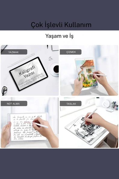 Fuchsia Galaxy Tab S10 ve S11 Fe - Plus - Ultra Uyumlu Universal Şarjlı Dokunmatik Tablet Kalemi - Resim 3