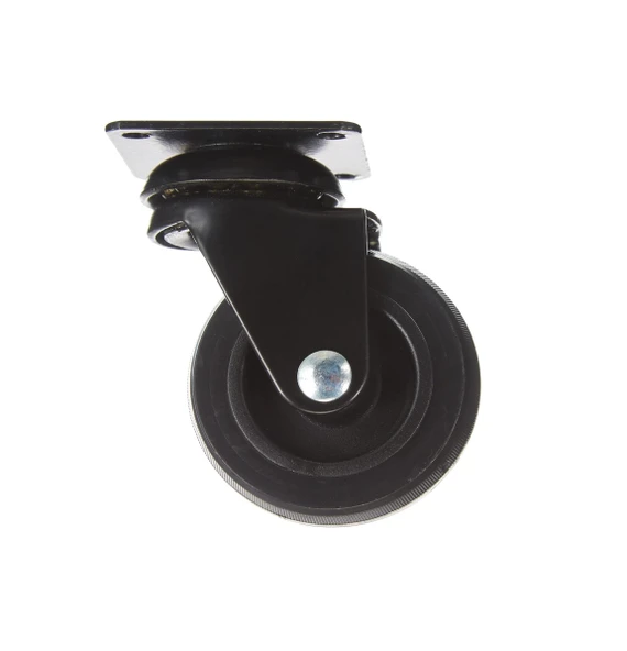 Siyah Döner Metal Maşalı Tekerlek Düz 0512 - 4 Adet ürün görseli