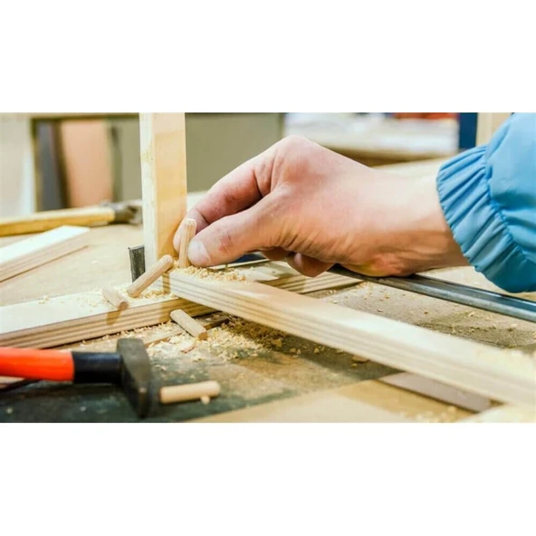 Ahşap Ağaç Kavelya Pimi 8*35 Mm - 2