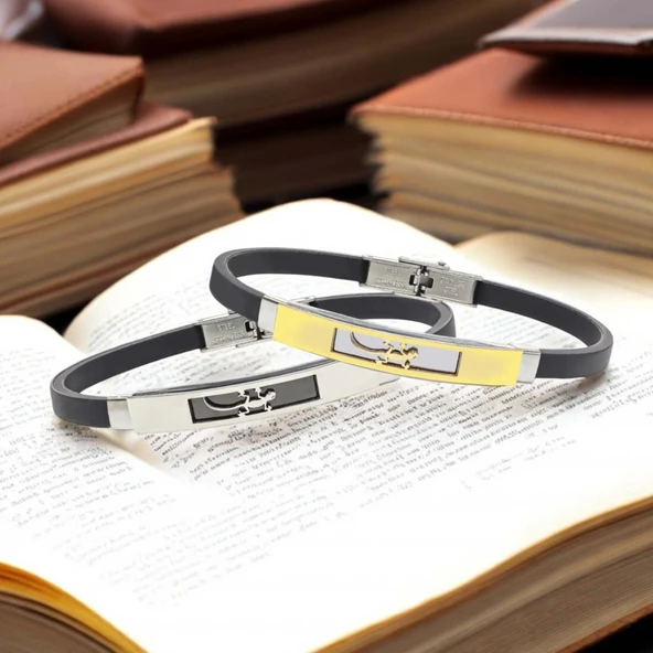 Kertenkele Desenli Çelik Bileklik 3183SCB009 - Resim 2