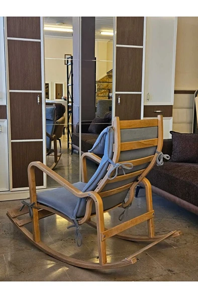 Ahşap Sallanan Sandalye - 4