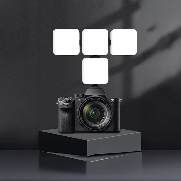 Zore GZ49S RGB Light Işıklı Telefon Tutucu Ring Light - 7