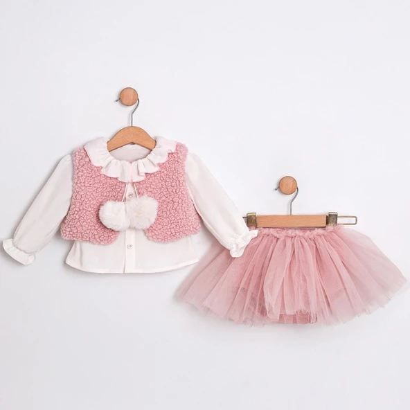 Kız Bebek 3'lü Sugar Takım CMN-3766 - Resim 5