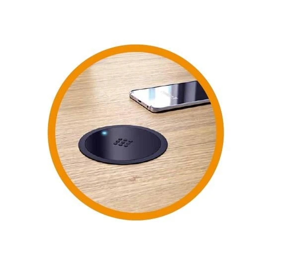 Kablosuz Wifi Şarj Cihazı Mat Siyah - Resim 3