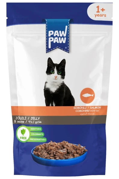 paw paw kedi somon etli 85gr pouch