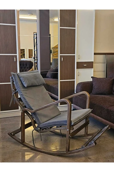 Ahşap Sallanan Sandalye - 6