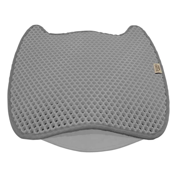 Cattie Taraklı Model Kum Toplayıcı Fonksiyonel Kedi Paspası Grey - Kedi Model M Boy 50-50cm - 1