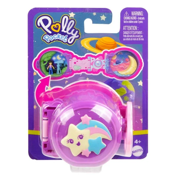 Polly Pocket Seyehat Eğlencesi Mini Oyun Seti HRD73 JCC34 Mor - Resim 2