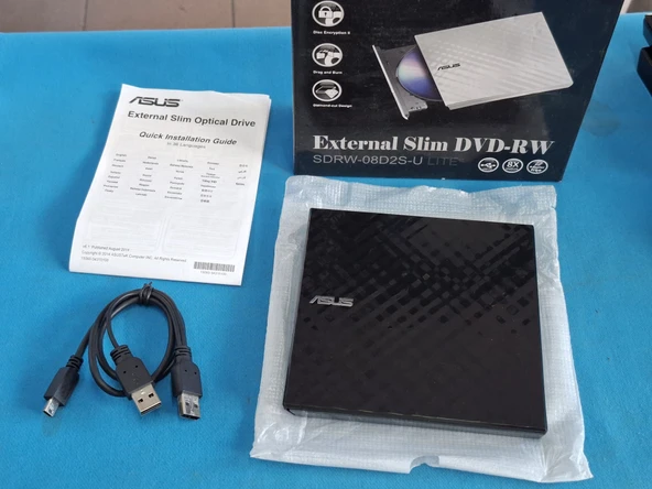 ASUS SDRW-08D2S-U Lite Slim 8X USB 2.0 Slim Dvd Yazıcı - 3