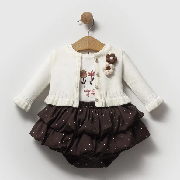 Kız Bebek Blumli 3'lü Takım CMN-3733 ürün görseli